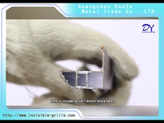 AG4 1.4 มม. พร้อมสกรู 304 พร้อมแผ่นรองคู่สีน้ำเงิน Safety Anti Rust Balcony Invisible Grille