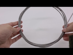 7X7 สายเหล็กไร้ขัดสายสายป้องกันที่มองไม่เห็นสําหรับระเบียงและหน้าต่าง