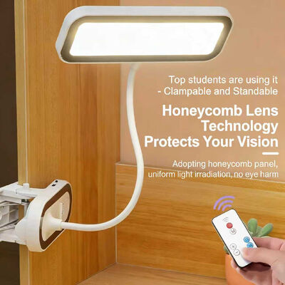 โคมไฟตั้งโต๊ะ LED, โคมไฟหนีบถนอมสายตาสำหรับนักเรียน, ไฟกลางคืนแบบหรี่แสงได้ควบคุมด้วยระบบสัมผัสสำหรับห้องนั่งเล่น