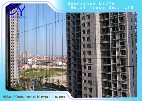 โรงงาน บัลคอน รางที่มองไม่เห็น การรักษาความปลอดภัยเด็ก รั้ว 316 สายเหล็ก