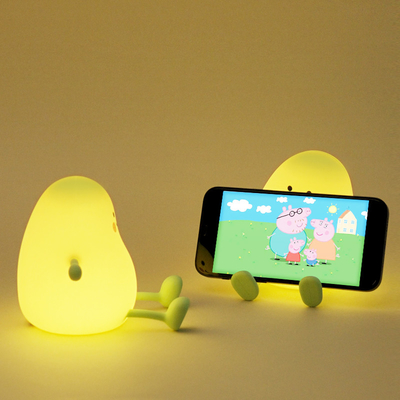 แมงโก้ ผลไม้ ไฟกลางคืน USB สามารถชาร์จใหม่ Dimming Touch ซิลิโคน โต๊ะโคมไฟ LED ตกแต่งข้างเตียง ของขวัญ เด็ก โคมไฟห้องนอน