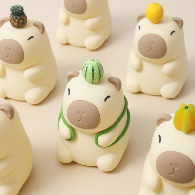 โปรแกรมดีไซน์ที่น่ารักซิลิโคนอ่อน Capybara ไฟกลางคืนสําหรับห้องนอนของเด็ก