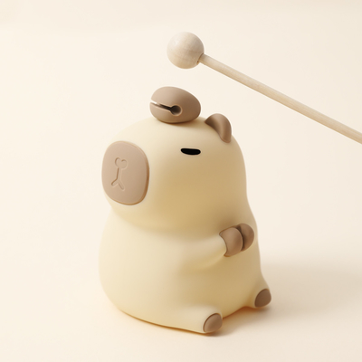 ดีไซน์โมเดิร์น ซิลิโคน แคปบาร่า ไนท์แลมป์ พกพา USB ชาร์จใหม่ แหล่งแสง LED การควบคุมสัมผัส ไฟสัตว์ สําหรับห้องนอน