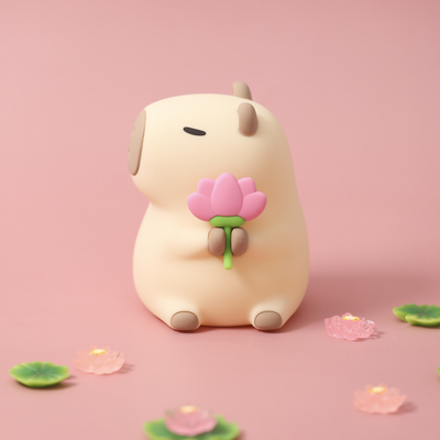 สีซิลิโคน น่ารัก แสงกลางคืน Capybara ไฟกลางคืนเด็ก ของขวัญ Usb สามารถชาร์จได้ สัตว์ ไฟกลางคืน ซิลิโคน