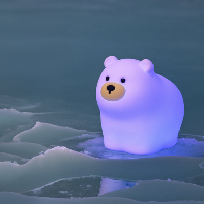 OEM Led Cute Cartoon Silicone Bear Sleep Lamp Usb Rechargeable Night Lamp ห้องนอนเด็ก ไฟกลางคืนข้างเตียง