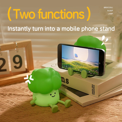 โบรคโคลี ไนท์ไลท์ ผักไฟฟ้าน้ํา USB การ์ตูน ซิลิโคน เด็ก เด็กตกแต่งห้องนอนเด็ก ของขวัญวันเกิด
