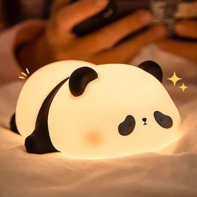 ปรับแต่ง ไฟกลางคืนซิลิโคน Panda Usb โต๊ะชาร์จได้ Led Lamp ไฟกลางคืน ไฟกลางคืนซิลิโคน สําหรับห้องเด็ก