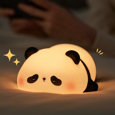 ปรับแต่ง ไฟกลางคืนซิลิโคน Panda Usb โต๊ะชาร์จได้ Led Lamp ไฟกลางคืน ไฟกลางคืนซิลิโคน สําหรับห้องเด็ก