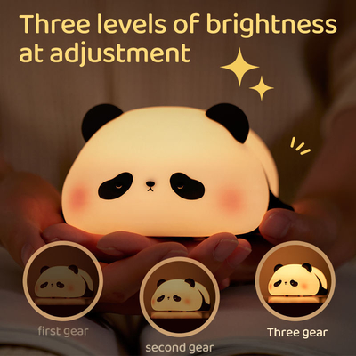 ปรับแต่ง ไฟกลางคืนซิลิโคน Panda Usb โต๊ะชาร์จได้ Led Lamp ไฟกลางคืน ไฟกลางคืนซิลิโคน สําหรับห้องเด็ก