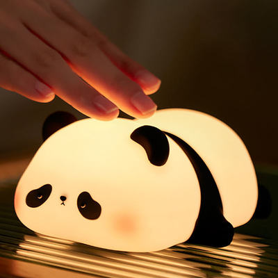 ปรับแต่ง ไฟกลางคืนซิลิโคน Panda Usb โต๊ะชาร์จได้ Led Lamp ไฟกลางคืน ไฟกลางคืนซิลิโคน สําหรับห้องเด็ก