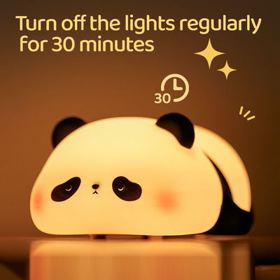 ปรับแต่ง ไฟกลางคืนซิลิโคน Panda Usb โต๊ะชาร์จได้ Led Lamp ไฟกลางคืน ไฟกลางคืนซิลิโคน สําหรับห้องเด็ก