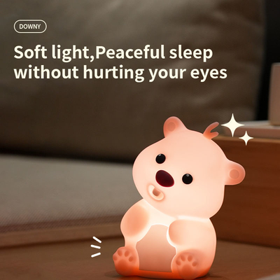 สร้างสรรค์ งานเทศกาลตกแต่ง สีซิลิโคน ไฟกลางคืน LED Pat บรรยากาศนอน ของเล่นวันเด็ก ของขวัญคริสต์มาส ติดต่อไฟฟ้า