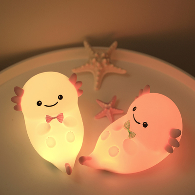 โฮมโมเดิร์น USB ไฟกลางคืน ไฟไดโนเสาร์ทรงหกเหลี่ยม สาวปลา LED ด้วยเซ็นเซอร์สัมผัส