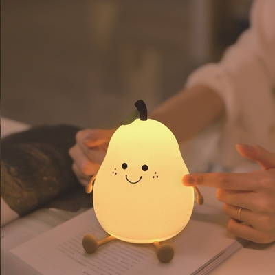ไฟกลางคืน 7 สี ลดความเข้มแตะ USB คาร์ตูนชาร์จใหม่ โคมไฟข้างเตียง ห้องนอนตกแต่ง ของขวัญเด็กน่ารัก