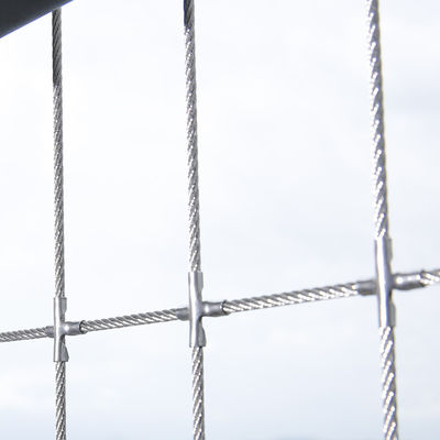 ลวดสแตนเลสสตีล 316 ขนาด 2.0 มม. สำหรับระเบียง/หน้าต่างอาคารสูง มองไม่เห็น ลูกกรงนิรภัย