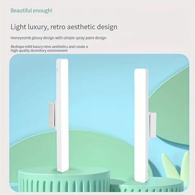 โคมไฟตั้งโต๊ะ LED อุณหภูมิสี 3500-6500K พร้อมแรงดันไฟฟ้า 5V 1A เหมาะสำหรับการทำงาน อ่านหนังสือ และตกแต่ง