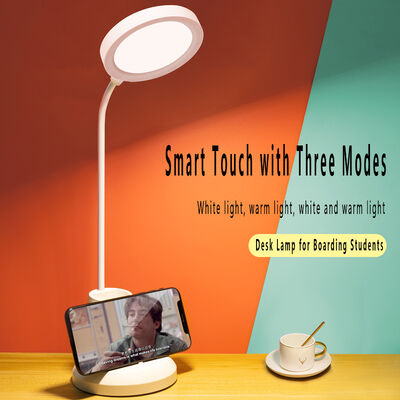 โคมไฟตั้งโต๊ะที่วางปากกาเรียบง่ายทันสมัย LED ชาร์จไฟได้ เสียบปลั๊ก ถนอมสายตา โคมไฟอ่านหนังสือสำหรับนักเรียนหอพักวิทยาลัย ระบบสัมผัส