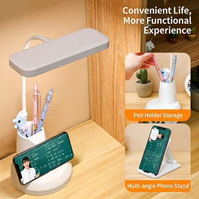 1 PC LED โต๊ะไฟเหมือนภาพ ปรับความสว่างและอุณหภูมิสี เหมาะสําหรับการทํางาน การศึกษาและการผ่อนคลาย