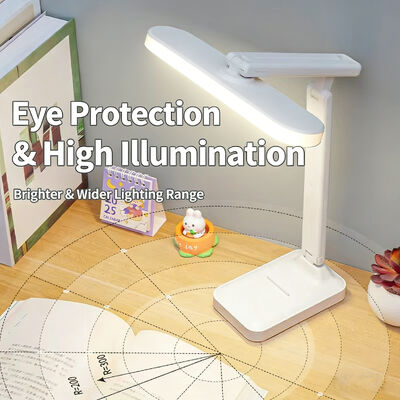 โคมไฟตั้งโต๊ะพร้อมแหล่งจ่ายไฟ ให้ค่าอุณหภูมิสี 3500-6500K เหมาะสำหรับการทำงาน โต๊ะอ่านหนังสือ และโฮมออฟฟิศ