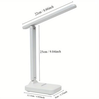 โคมไฟตั้งโต๊ะ LED ปรับความสว่างได้ สำหรับศึกษา ทำงาน และส่องสว่าง