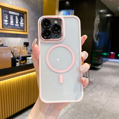 เคสโทรศัพท์แม่เหล็กกึ่งโปร่งใสกันกระแทกสำหรับ iPhone 17