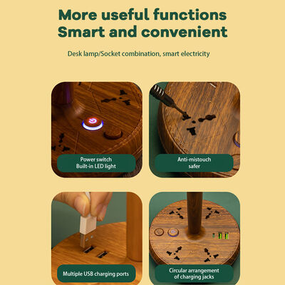 โคมไฟตั้งโต๊ะ LED พร้อมพอร์ตชาร์จ USB Type C โซลูชันแสงสว่างสำหรับสำนักงานสมัยใหม่