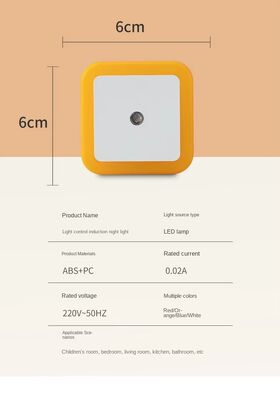 หลอดไฟกลางคืนน่ารัก แสงอ่อนคลาย เซ็นเซอร์การเคลื่อนไหว สบายใจและปลอดภัยในเวลากลางคืน