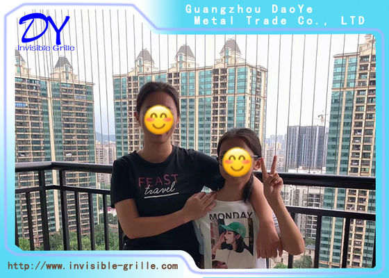 ลวดสแตนเลสสตีล 316 ขนาด 2.0 มม. สำหรับระเบียง/หน้าต่างอาคารสูง มองไม่เห็น ลูกกรงนิรภัย