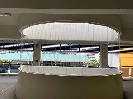 อลูมิเนียมที่กําหนดเอง ปลอดภัยที่มองไม่เห็น ระเบียง Grill ขนาด 6m ชุด ระเบียง ปลอดภัยของคําตอบสําหรับการออกแบบสถาปัตยกรรมที่ทันสมัย
