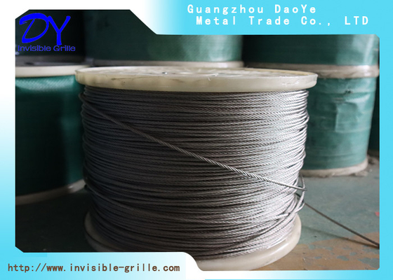2mm 304 / 316 สายสแตนเลสสแตนเลสการป้อนสําหรับ DY กริลล์ที่มองไม่เห็น