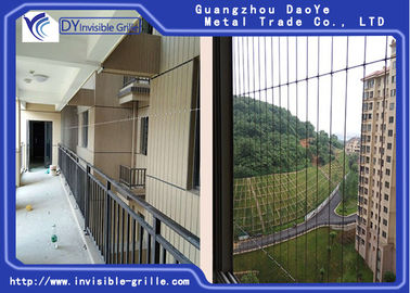 ระบบป้องกันการโจรกรรม Window Invisible Grille 3.0mm Wire Modern Design