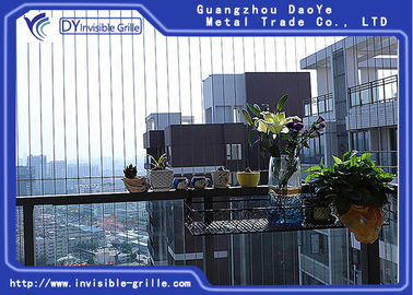 Safety Balcony ตะแกรงมองไม่เห็นอายุการใช้งานยาวนานสำหรับอาคารสูง