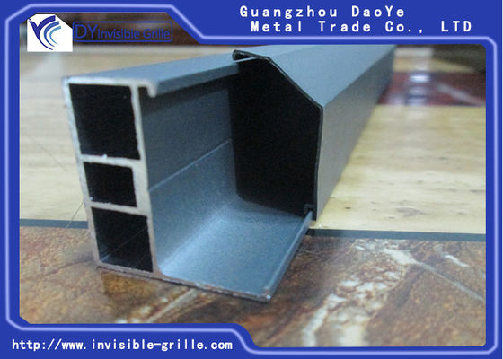 รางหน้าต่างอลูมิเนียมลูกกรงที่มองไม่เห็นป้องกันเด็กตก