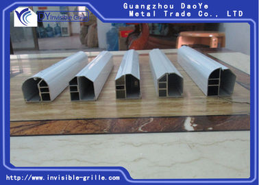รางรถไฟอลูมิเนียมสแตนเลสสำหรับห้องนอนลูกกรงที่มองไม่เห็น