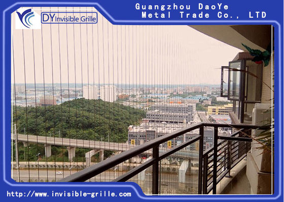 ความปลอดภัยภายนอกโปรไฟล์อลูมิเนียม 6 ม. ระเบียงที่มองไม่เห็น