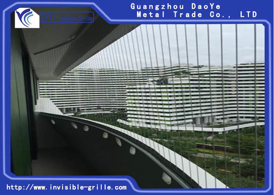โครงสร้างป้องกันสนิมบนลงล่างระเบียงตะแกรงที่มองไม่เห็น