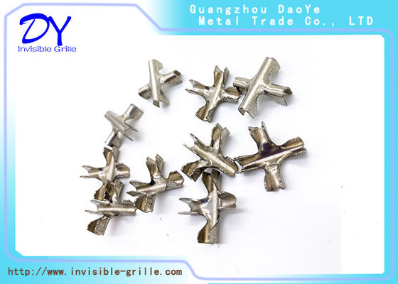 2.0mm Cross Clip สำหรับ 316 304 ตะแกรงนิรภัยที่มองไม่เห็นความปลอดภัยที่มองไม่เห็น Wire