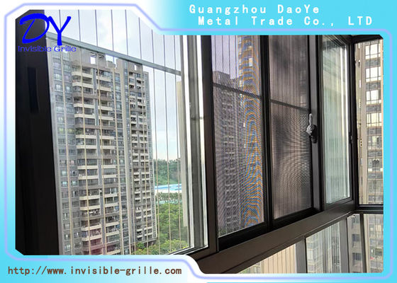 3.0mm Wire Invisible Safety Grill รางอลูมิเนียมรางสำหรับ Windows Protection ของโรงเรียน