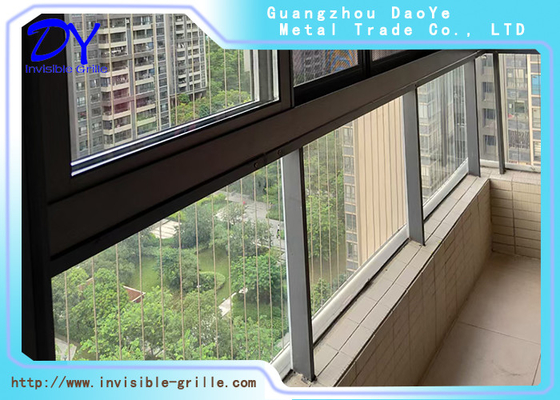 ติดตั้งง่าย Invisible Safety Grill 2.0mm Wire สำหรับ Window Protection