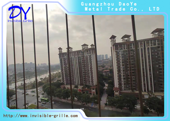 Window Invisible Grille พร้อมตะแกรงนิรภัยแบบ Clear View