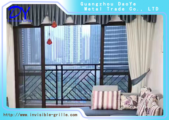 DY 6m Wire Railing รั้วรักษาความปลอดภัยที่มองไม่เห็นการออกแบบระเบียงย่าง 1.5mm ความหนา